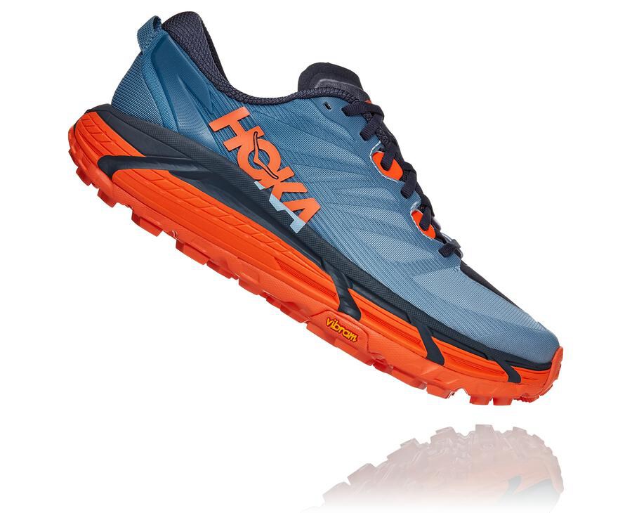 Trail Shoes Mens - Hoka One One Mafate Speed 3 - Blue - WAZEBVC-53